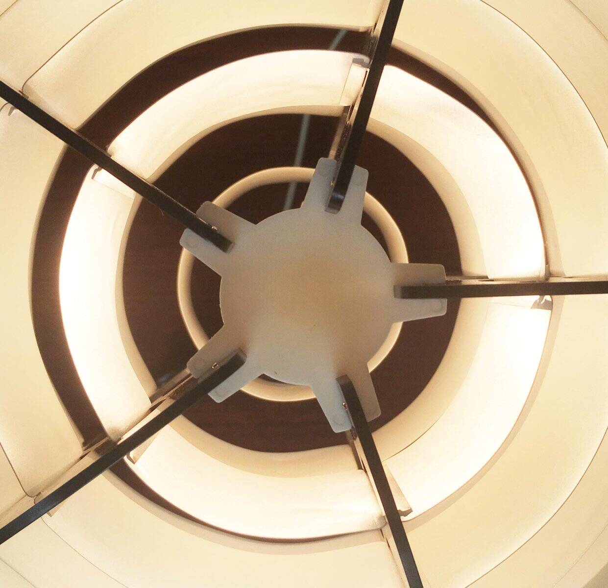 Mid-century Danish plastic table lamp by Flemming Brylle & Preben Jacobsen