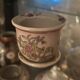Mini porcelain cache-pot in Chinese style with its saucer.