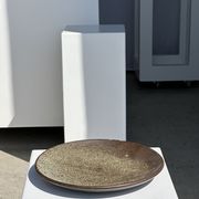 Plat en céramique vert indonésien D:26,5