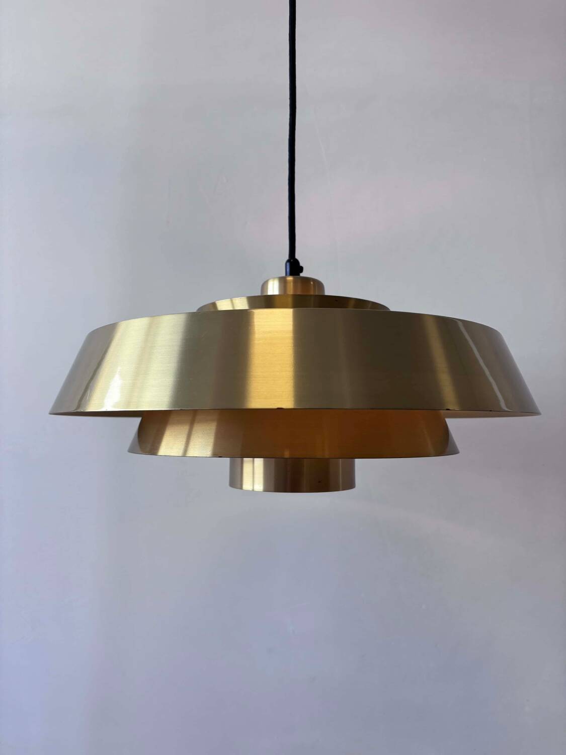 Vintage pendant lamp brass