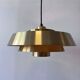 Lampe à suspension vintage en laiton
