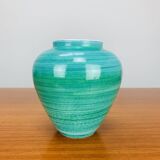 Vase céramique bleu/vert vintage