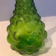 "Genie Bottle" bubble vase in green glass Empoli