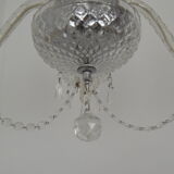 Mid-century Crystal Glass Chandelier by kamenicky Senov,1960's.