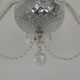 Lustre en verre de cristal du milieu du siècle par kamenicky Senov années 1960.
