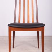 Mid Century Teak & Leather Dining Chairs by Leslie Dandy for G-Plan, 1960