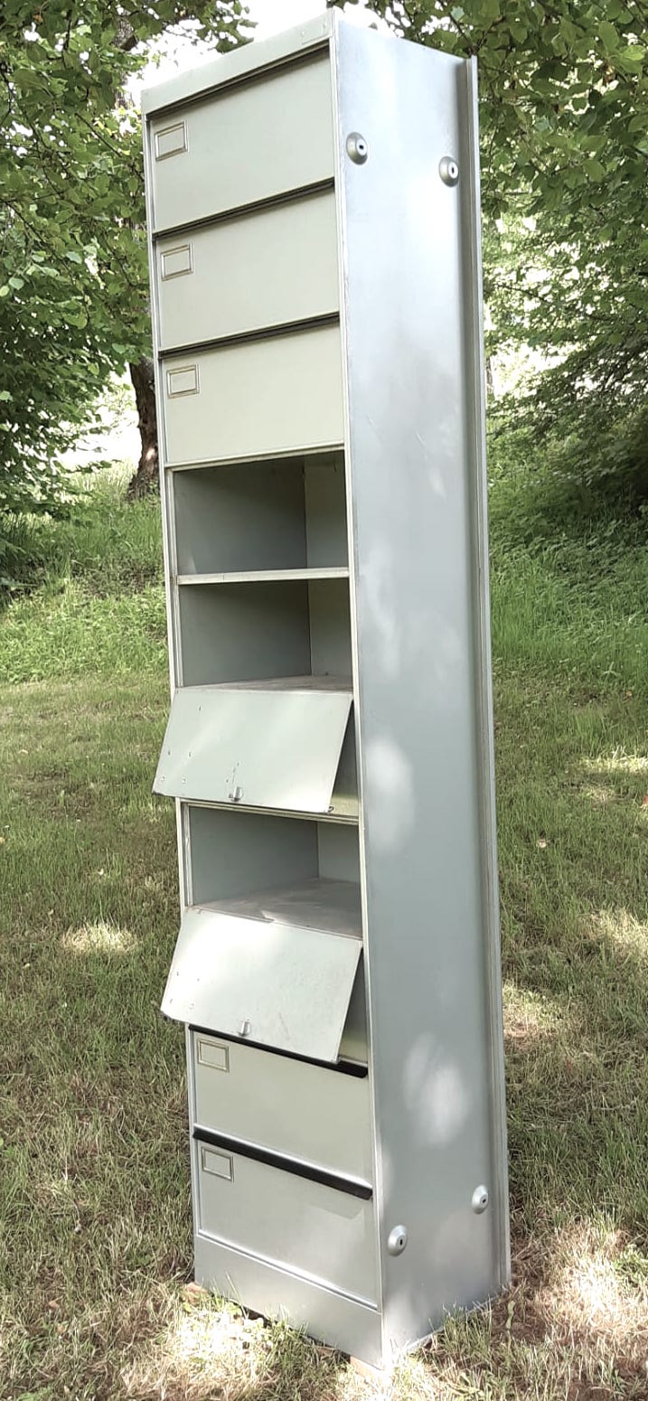 metal binder 9 drawers with clamshells