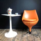 Vintage “Polaris” armchair by Pierre Guariche for Meurop 1960, designer swivel seat furniture