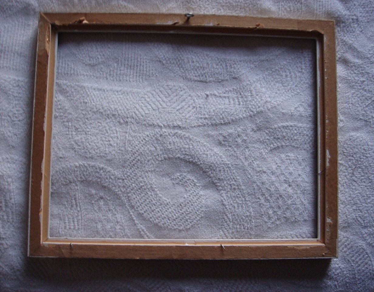 Frame rectangle mordoré wood foliage moulds