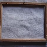 Frame rectangle mordoré wood foliage moulds