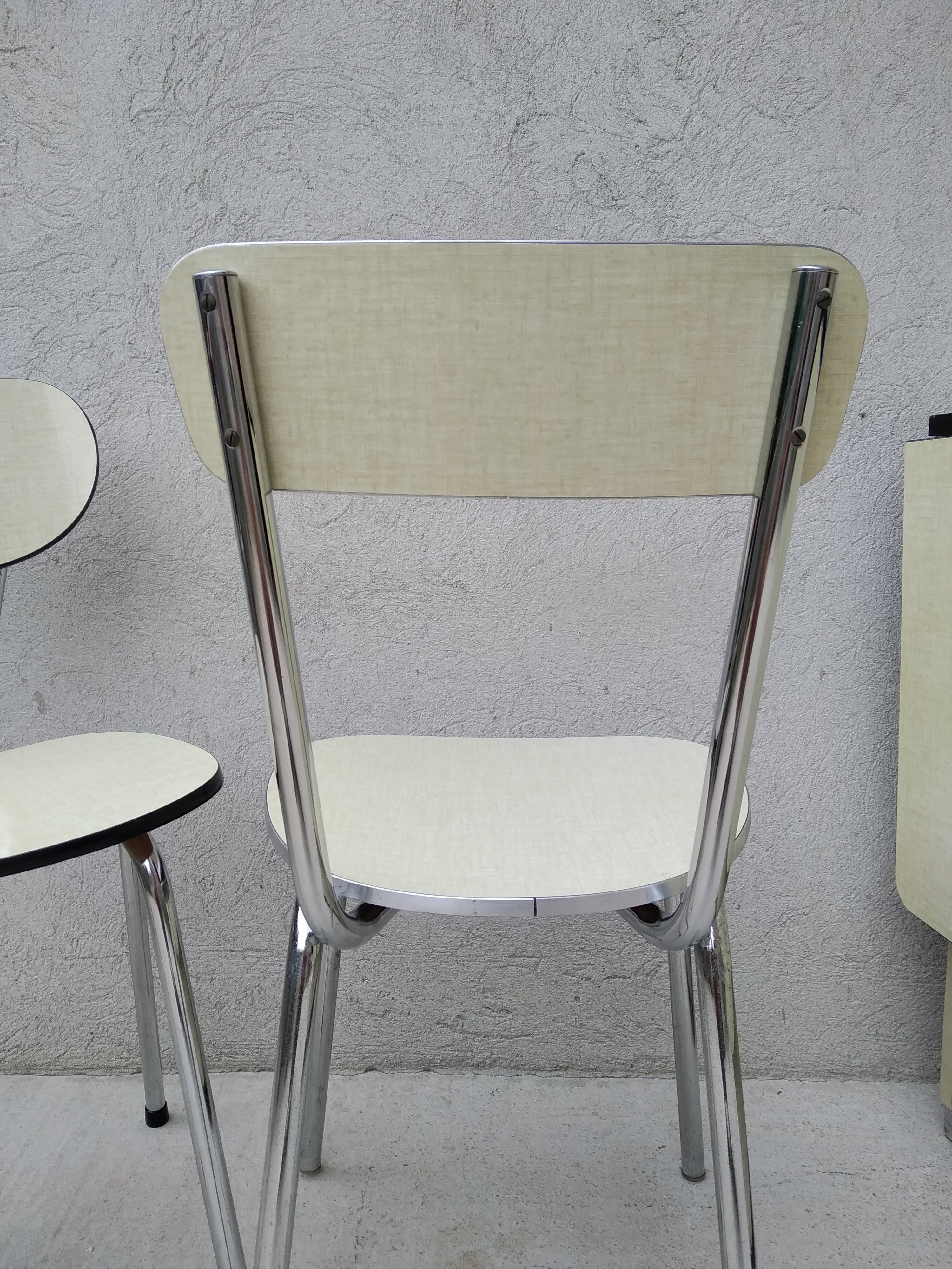 Light green formica chair 60s