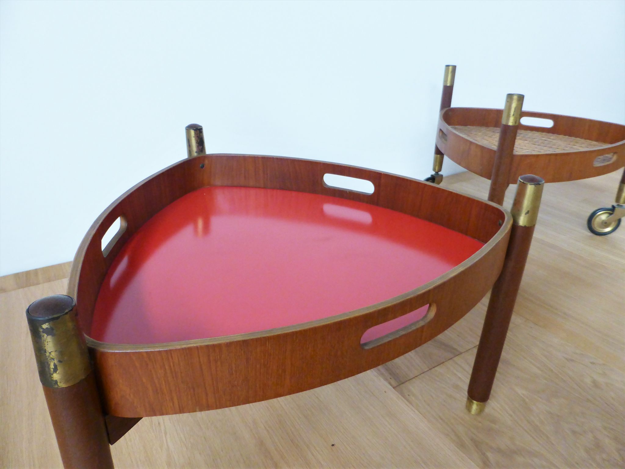 Serving trolley in Teak, Italy, 1950s