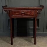 Console en bois de fer Chine ou Indochine début XXe incrustations nacre