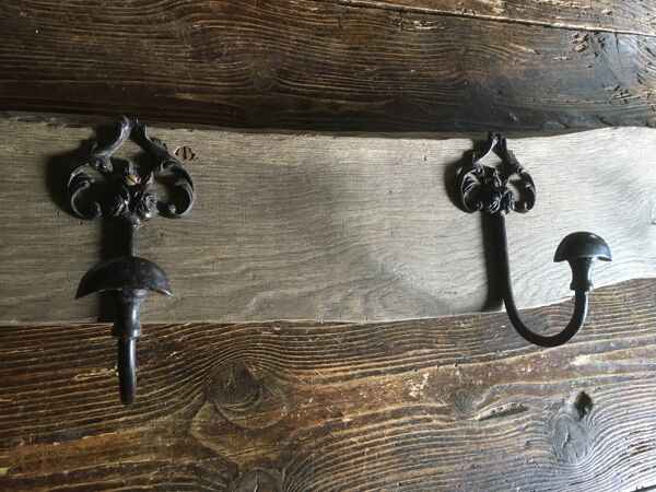 Patère bois & métal