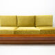 mid century sofabed in walnut by jindrich halabala for up zavody, 1950´s