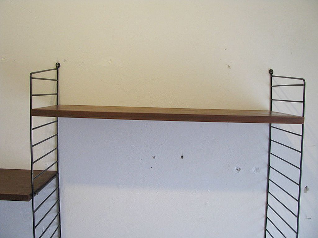 Wall shelves by Nils Nisse String System, Sweden 1960/70