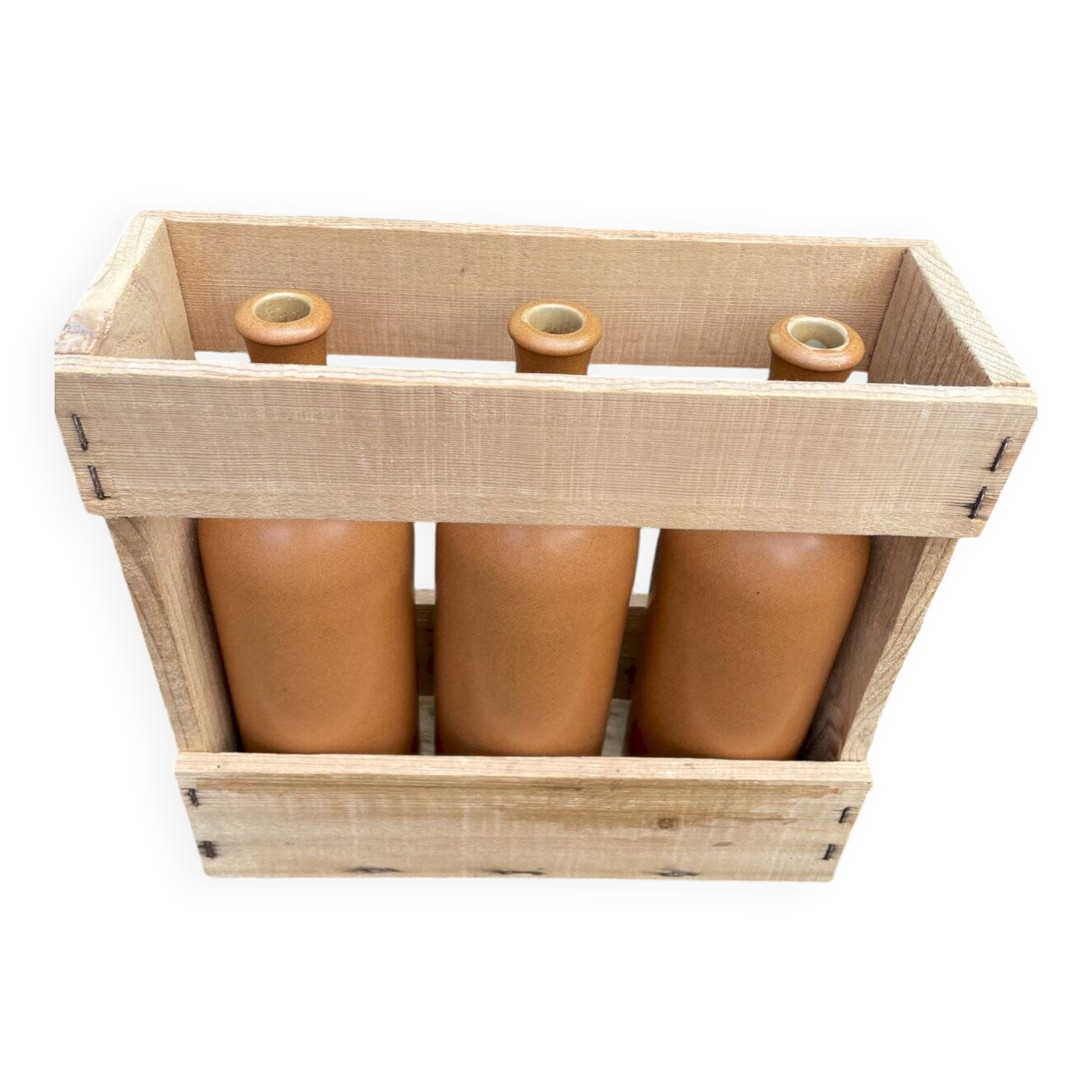 Set of 3 MKM 0.75 L bottles in their wooden box
