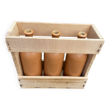 Set of 3 MKM 0.75 L bottles in their wooden box