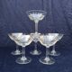 7 coupes champagne verre frise ciselée