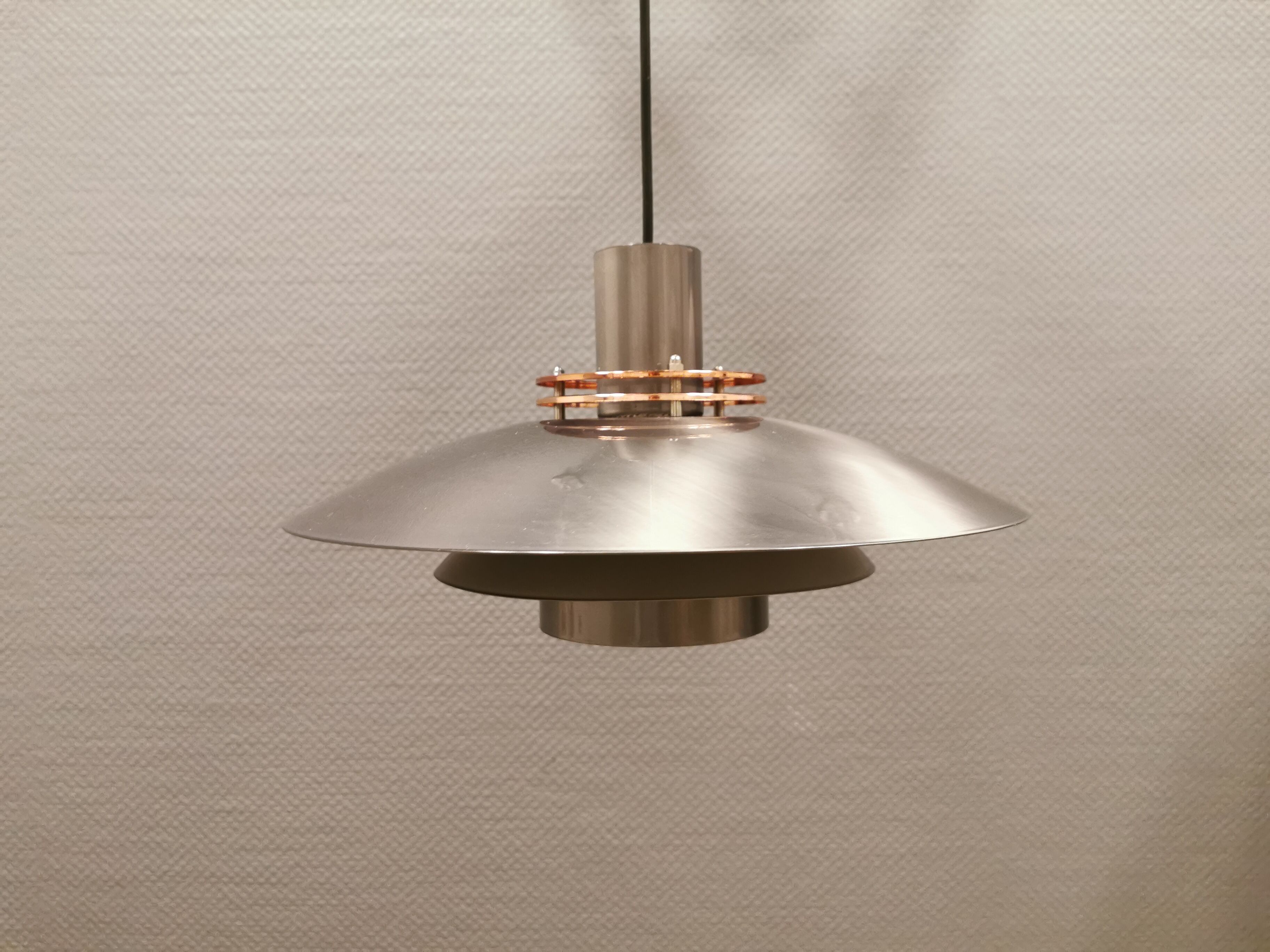 Hanging lamp, from the 80s, model LETO, produced by Top-Lamper Denmark