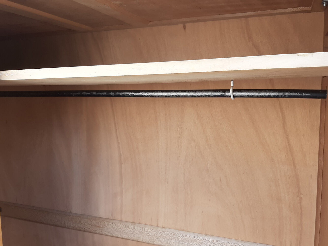 Wardrobe, wood, sliding doors, vintage, 60s