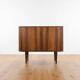 Rosewood Tambour Door Cabinet By Kai Kristiansen For Feldballes