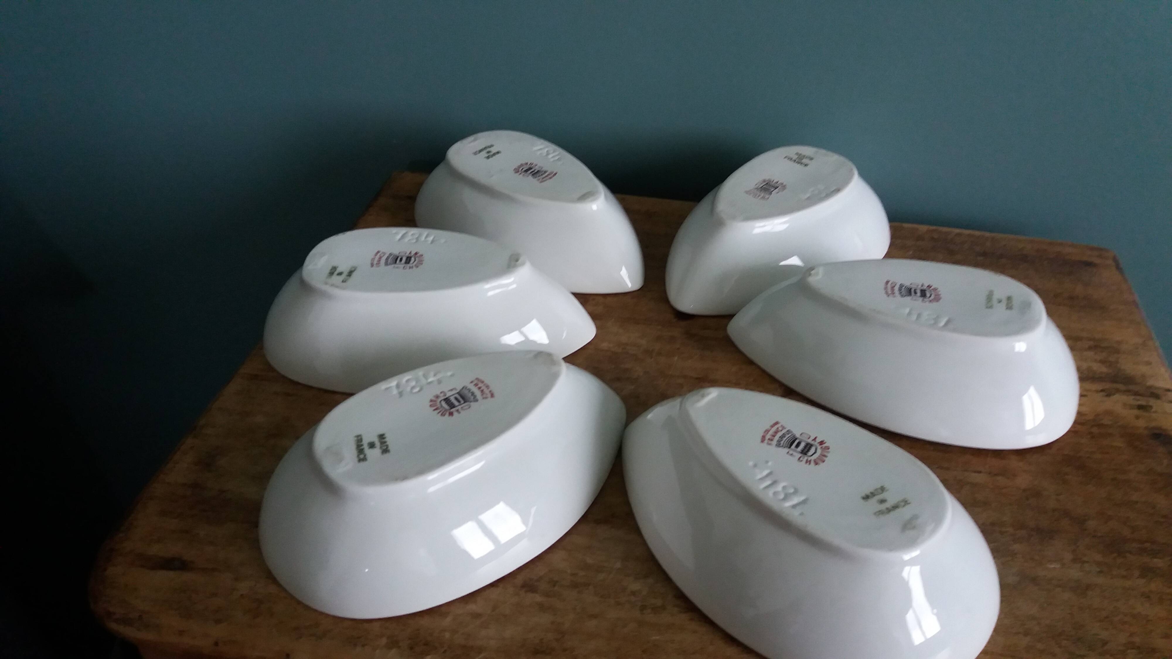 Lawyer's service, porcelain bowls FD Chauvigny