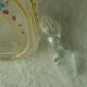 Carafe en verre emaille legras email gras fin 19 eme