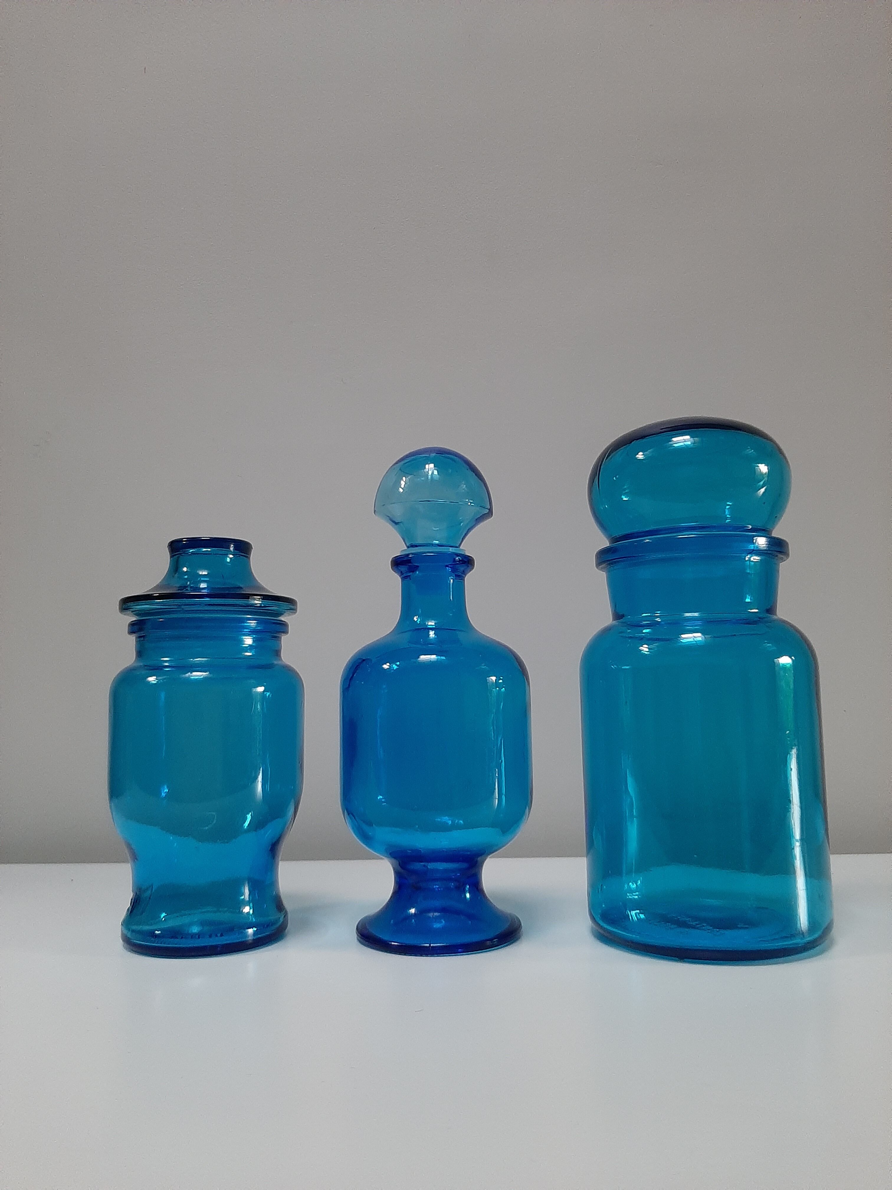 Pharmacy jars, apothecary bottles