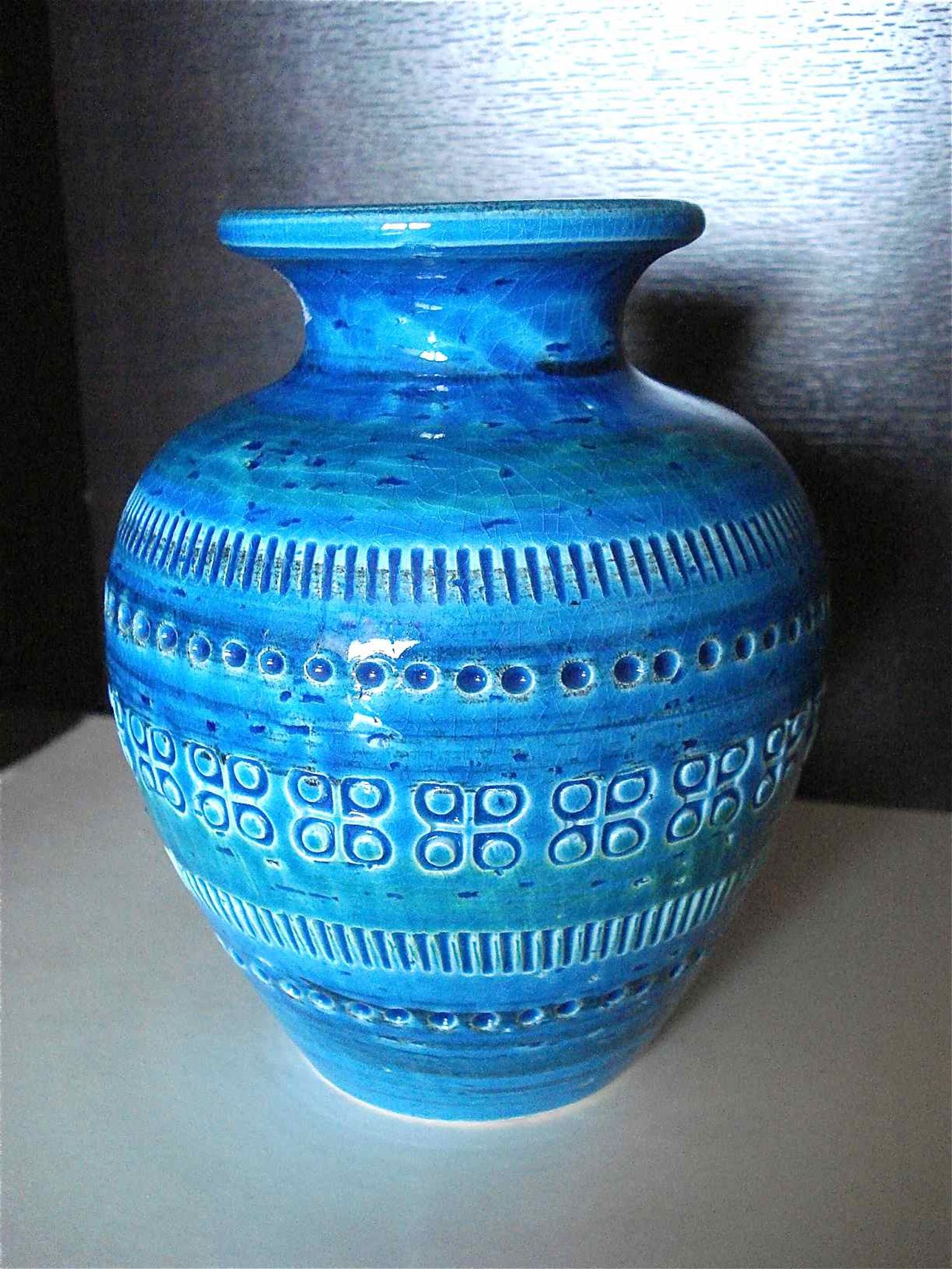 Vase Aldo Londi Rimini blu