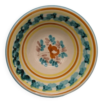Small Caltagirone Sicily Ceramic Bowl Signed Painted 12cm