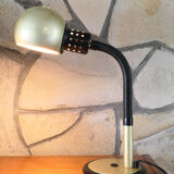 Tablle lamp or desk aluminor 1970's rare golden color