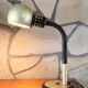 Lampe de tablle ou bureau aluminor 1970's rare couleur dorée