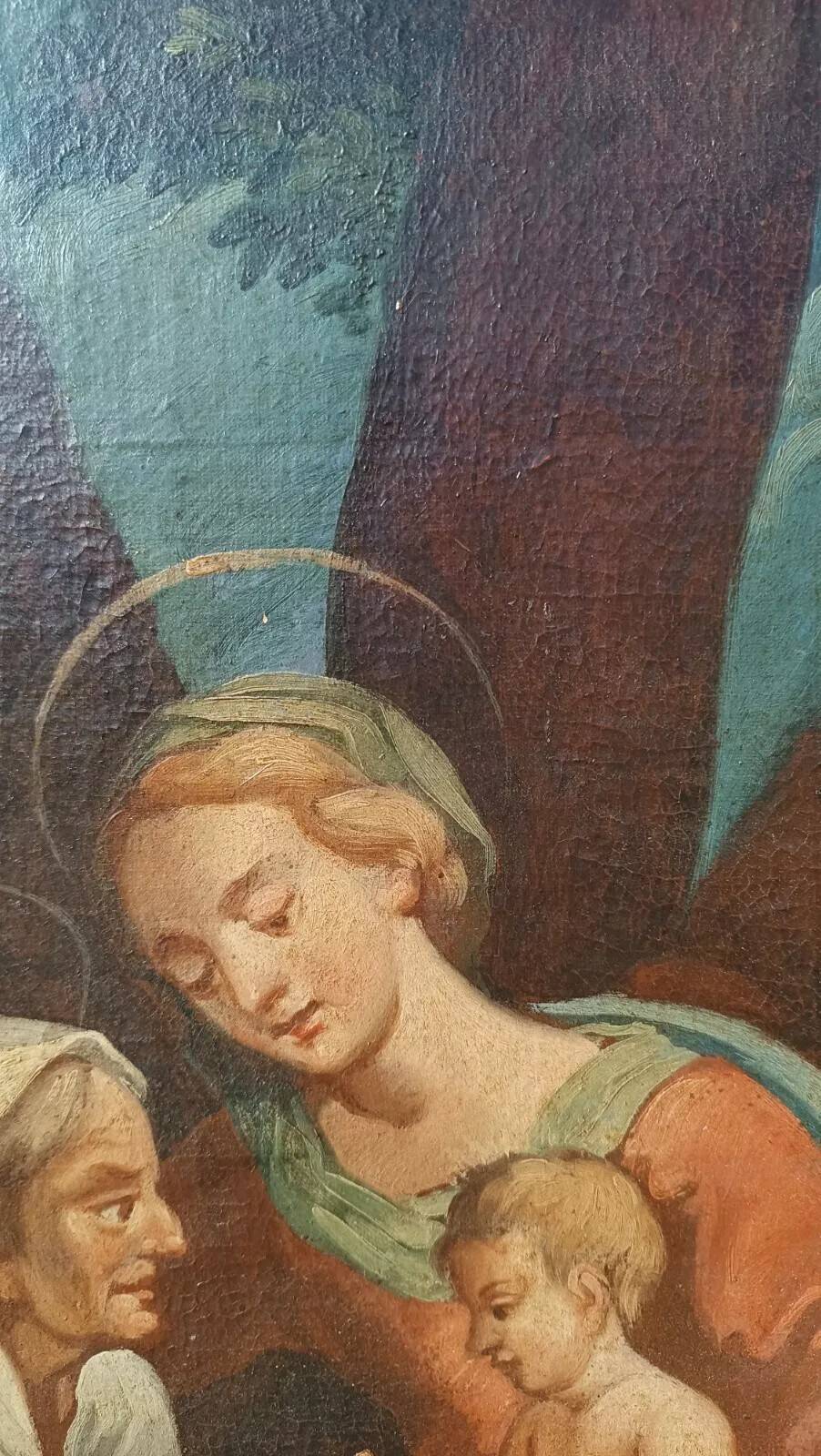 Antique Oil Painting on Canvas - Italian School 18