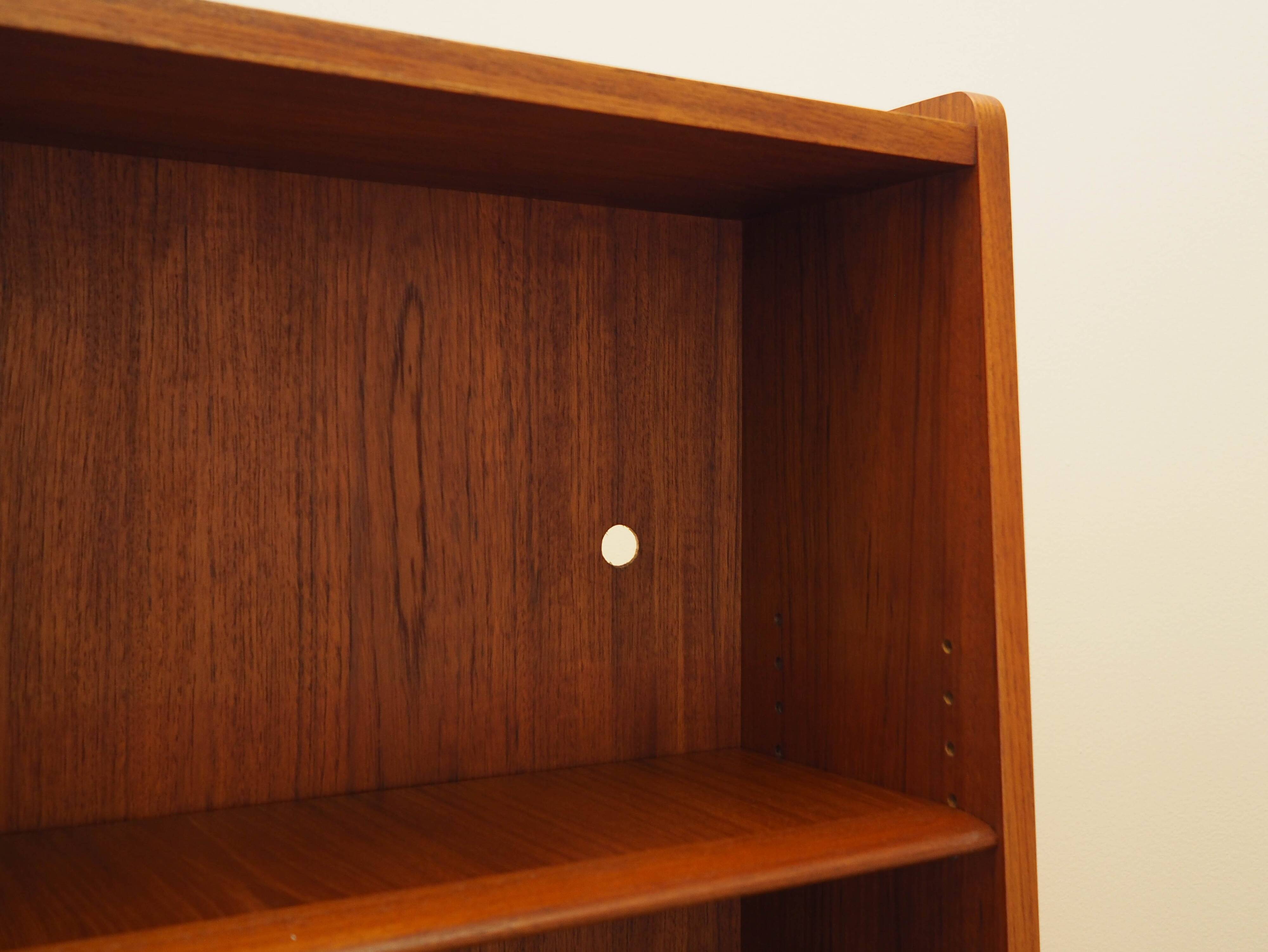 Teak bookcase, Danish design, 1970s, designer: Johannes Sorth