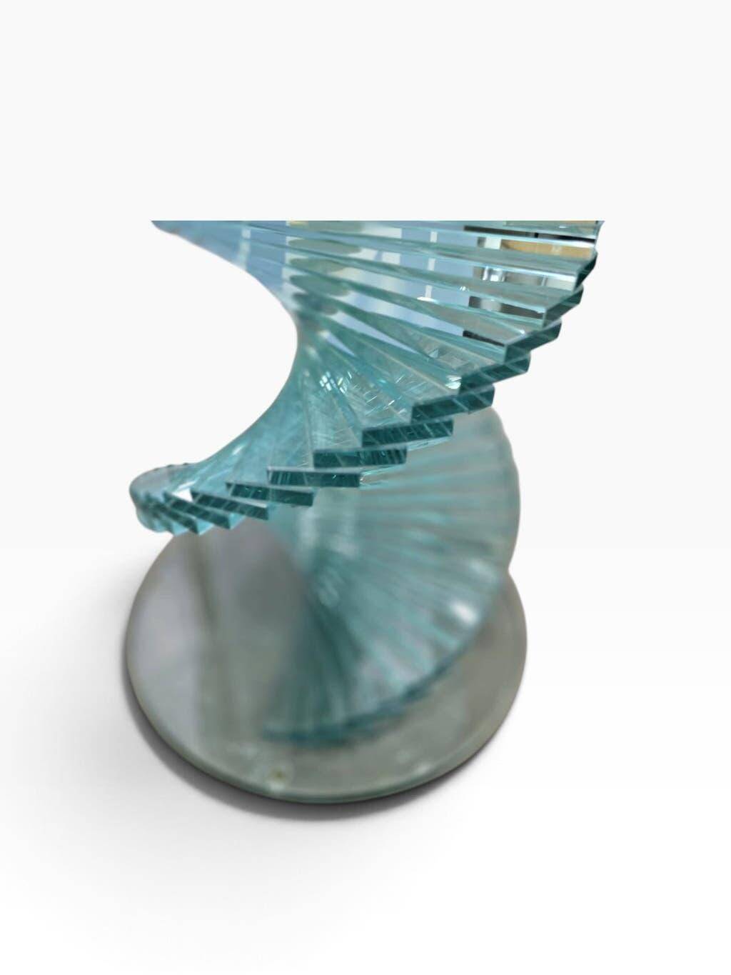 Vintage twisted glass table from the 90s.