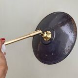 Vintage lampshade wall light in enamelled sheet metal (ref 2)