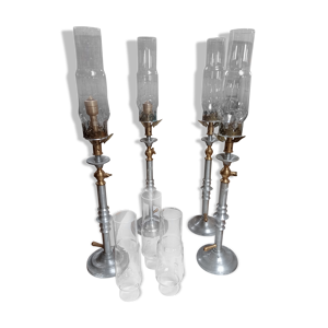 lot 4 lampes au gaz de