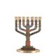 Menorah candlestick with 7 branches in bronze, 1960s