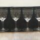 Série de 4 verres de cristal décor gravé 18e