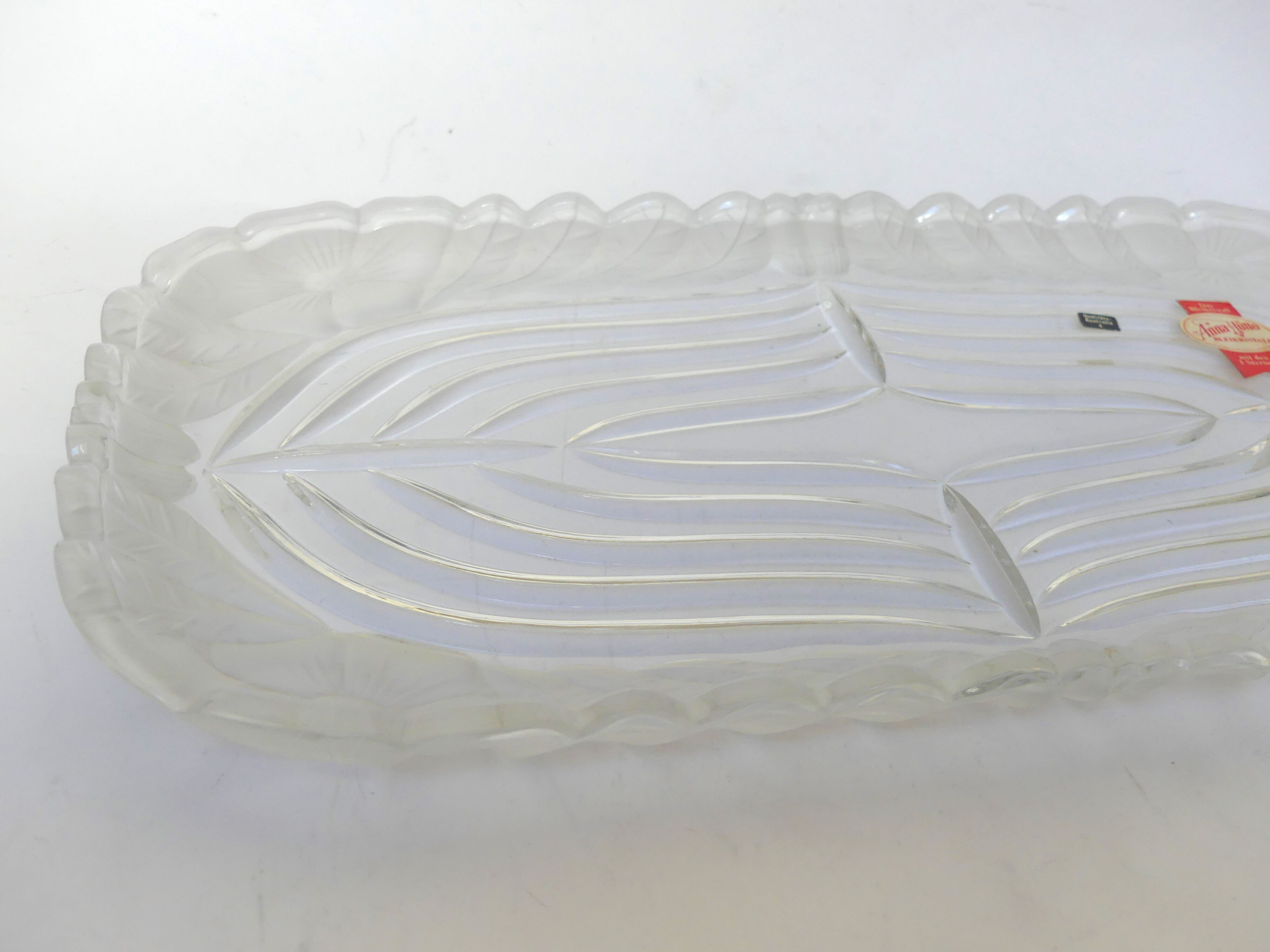 Anna hütte bleikristall crystal dish