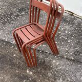 Set of 4 tolix T1 chairs