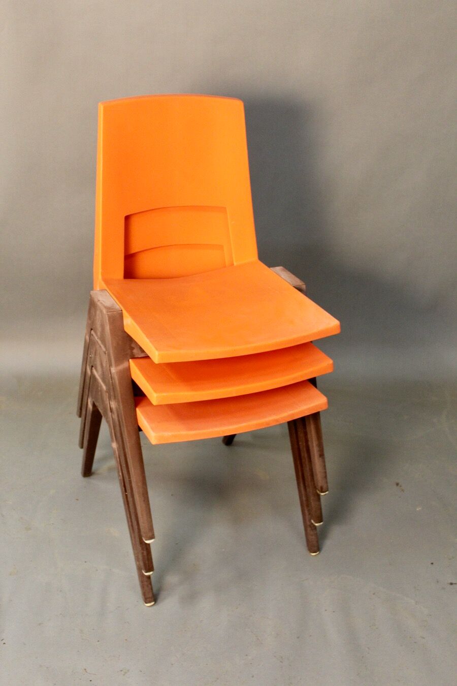 Suite of 4 vintage stamp chairs