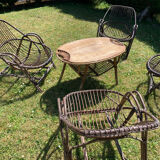 Wicker garden set 70's