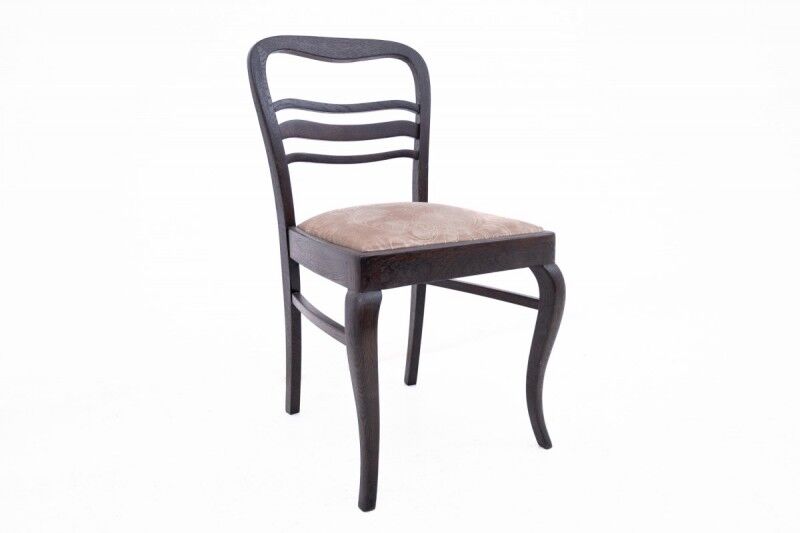 Antique table + chairs set, Western Europe, early 20th century.