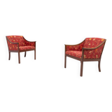 Pair of elegant armchairs by Ole Wanscher for P. Jeppensen, 1960’s Denmark