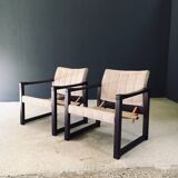 Diana Safari Lounge Chairs attributed to Karin Mobring for Ikea, 1970s, Set of 2