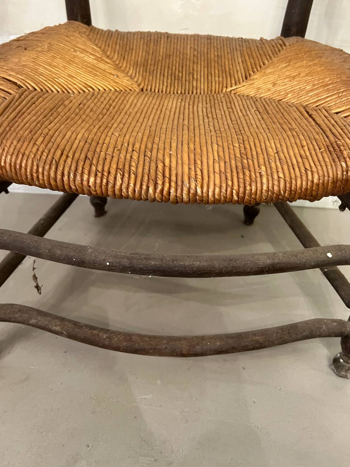 Fauteuil paillé Provençal du XVIII Eme siècle