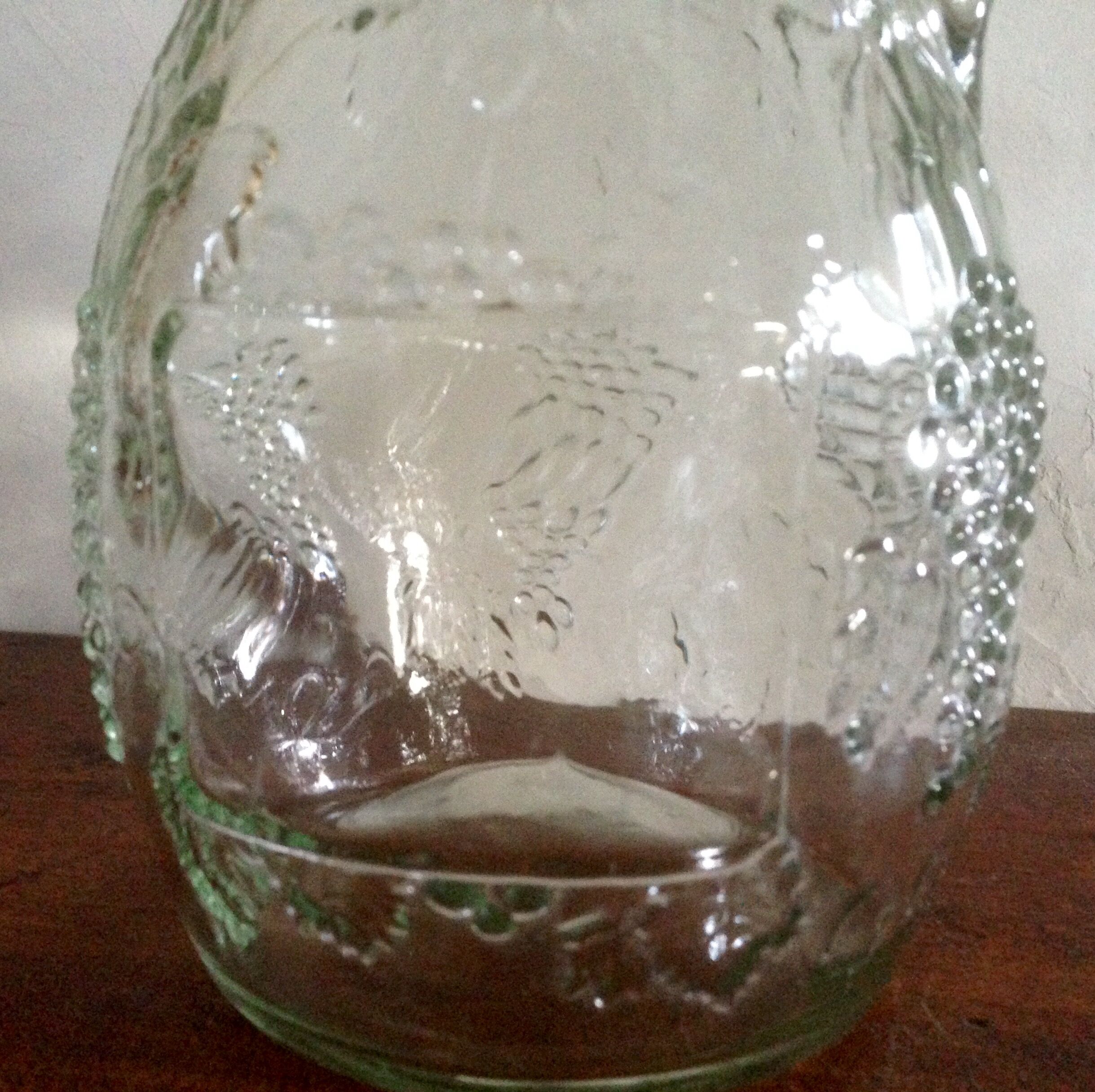Glass bottle molded vintage 1.75 cl