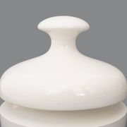 White ceramic vase with lid by Enzo Bioli for Il Picchio, 1970s